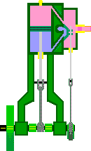 Single Cylinder Engine Animation